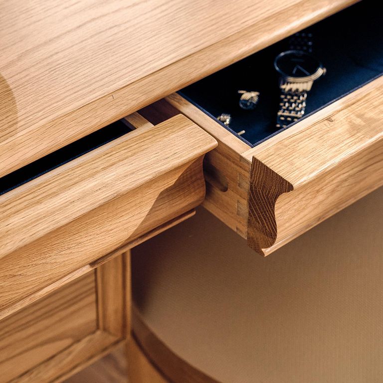 Bordeaux Dressing Table - 2 Drawer - Natural - Oak