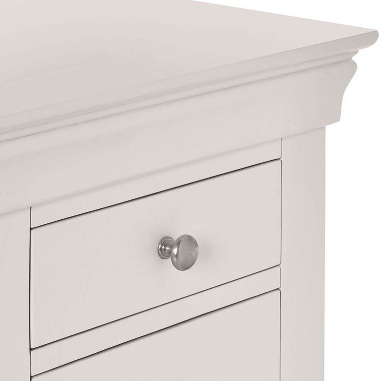 Clermont Double Dressing Table - 6 Drawer - Soft Grey