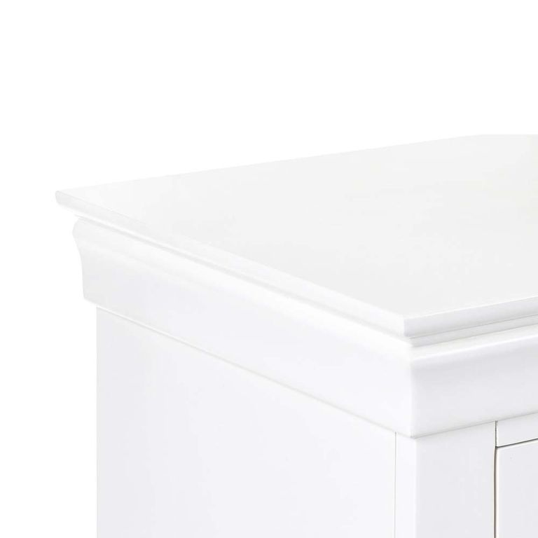 Clermont Double Dressing Table - 6 Drawer - White