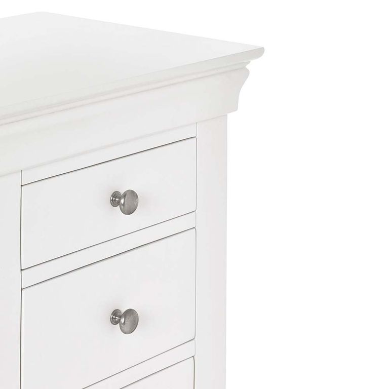 Clermont Double Dressing Table - 6 Drawer - White