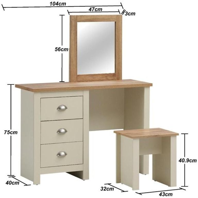 Lyman 3 Drawer Dressing Set - Variant Available