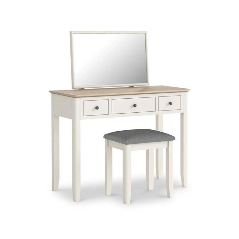 Marlow Dressing Table Set - 3 Drawer - White