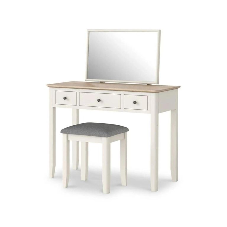 Marlow Dressing Table Set - 3 Drawer - White