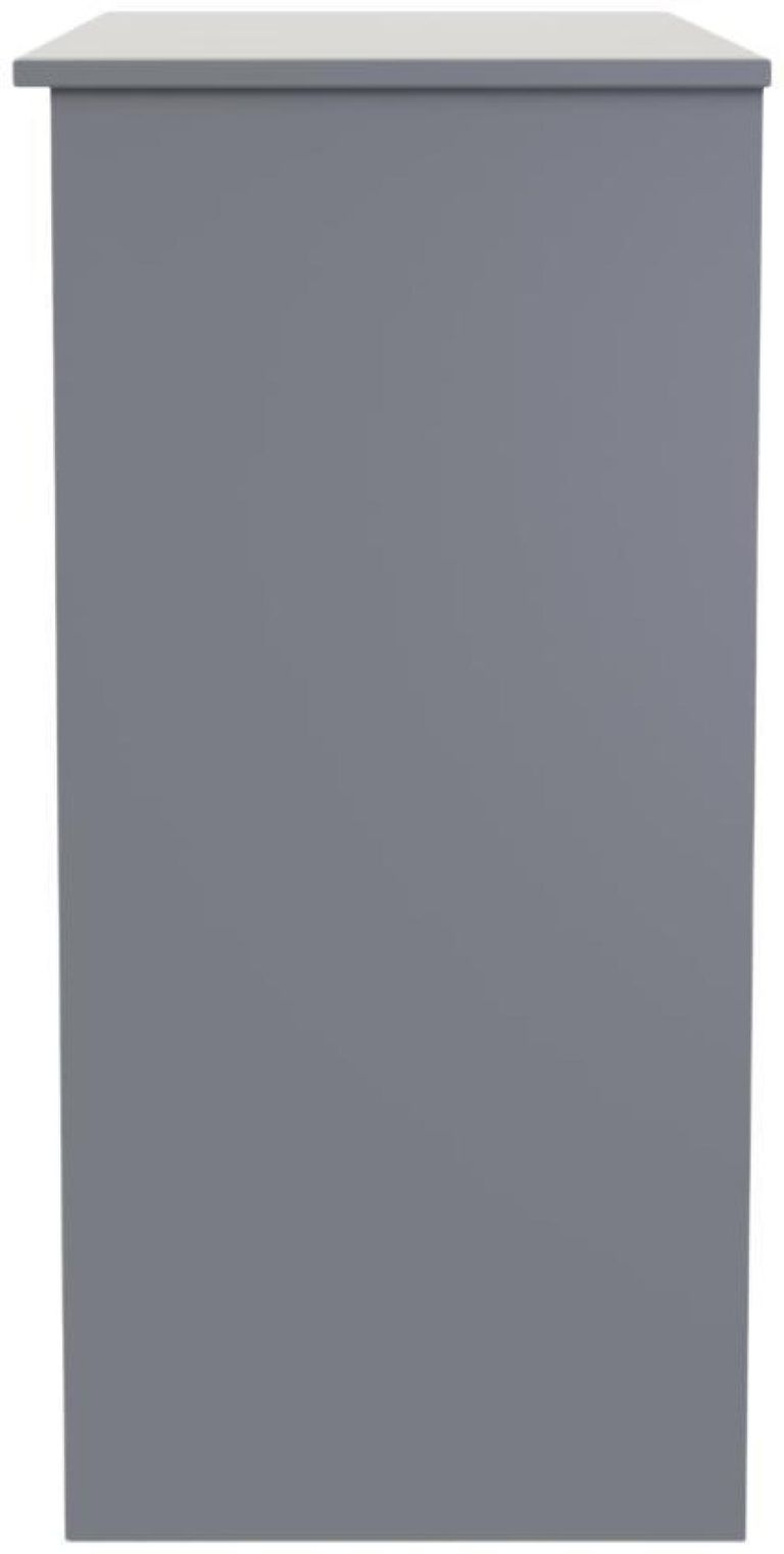Milan Grey 3 Drawer Single Dressing Table