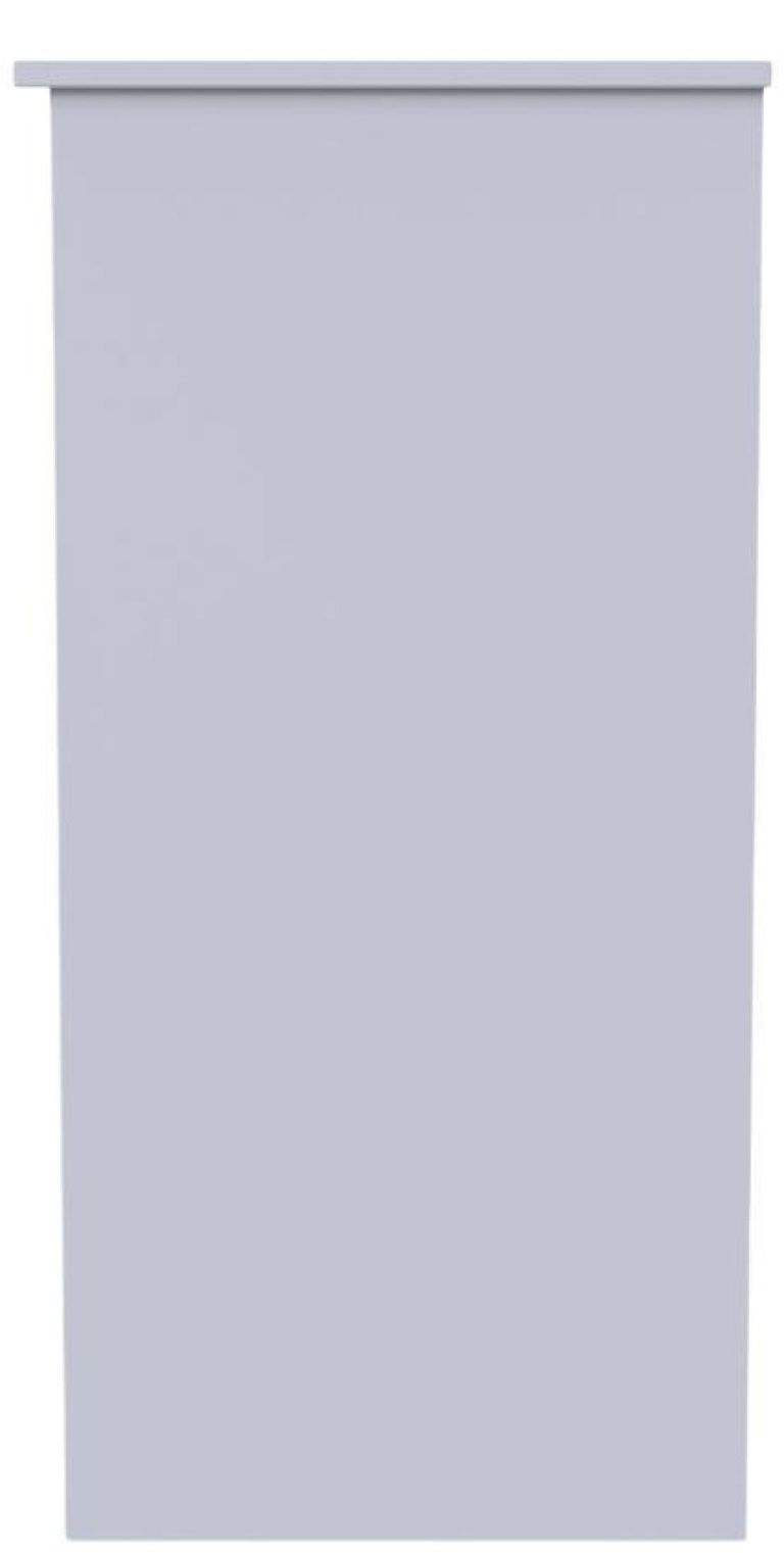 Milan White Gloss 3 Drawer Single Dressing Table