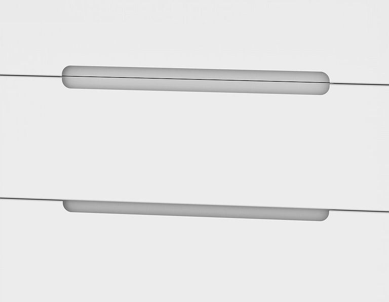 Monaco White and Oak Effect 3 Drawer Single Dressing Table