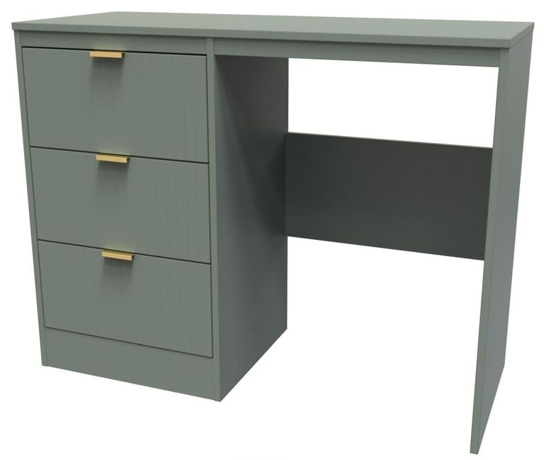 Nashville Green 3 Drawer Single Dressing Table