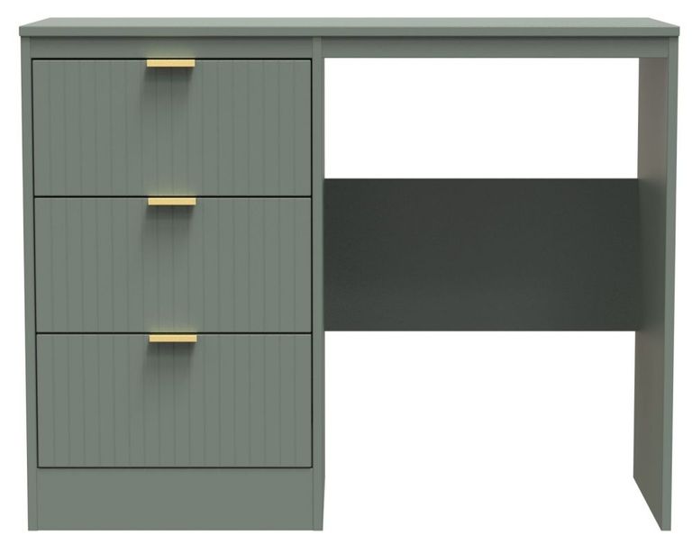 Nashville Green 3 Drawer Single Dressing Table