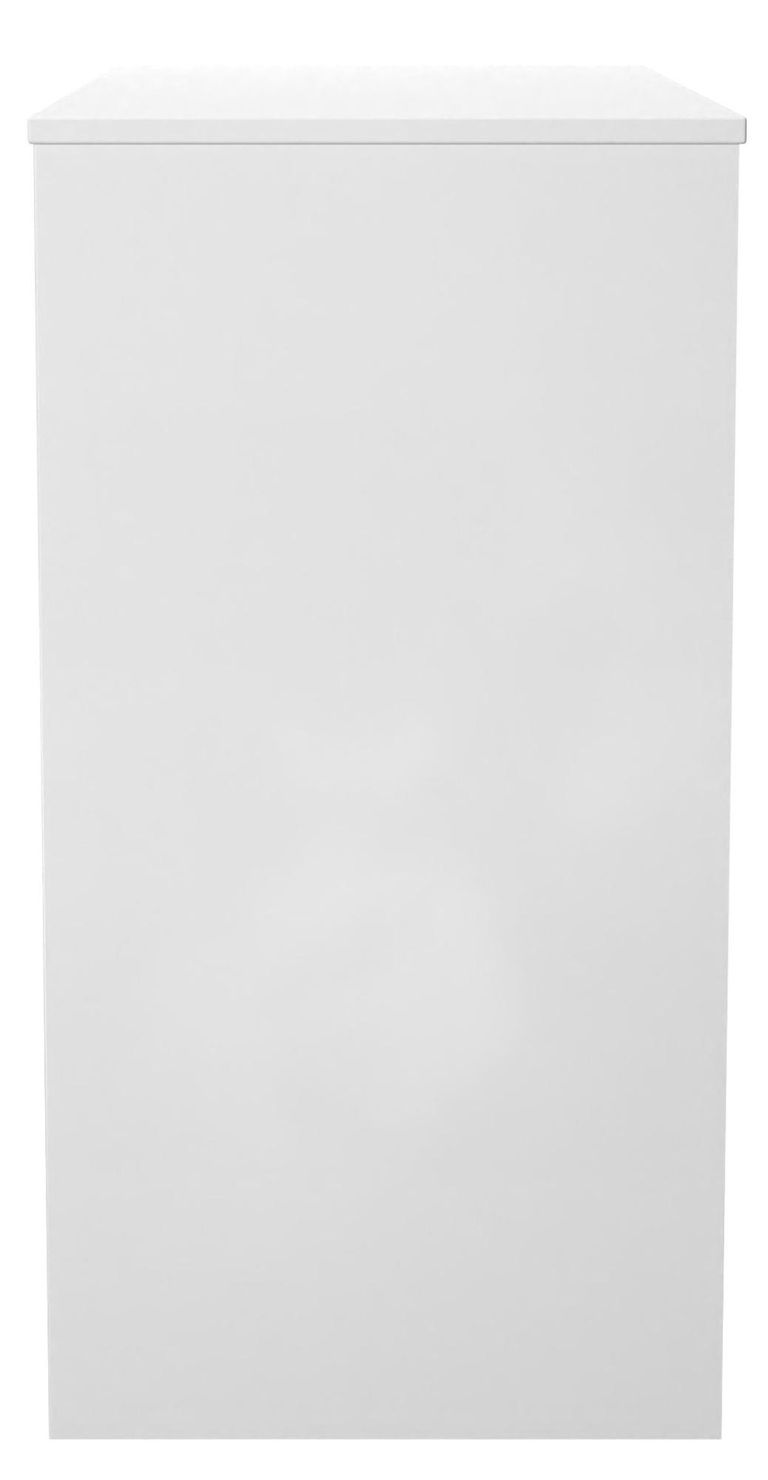 Padstow Grey and White 3 Drawer Single Dressing Table