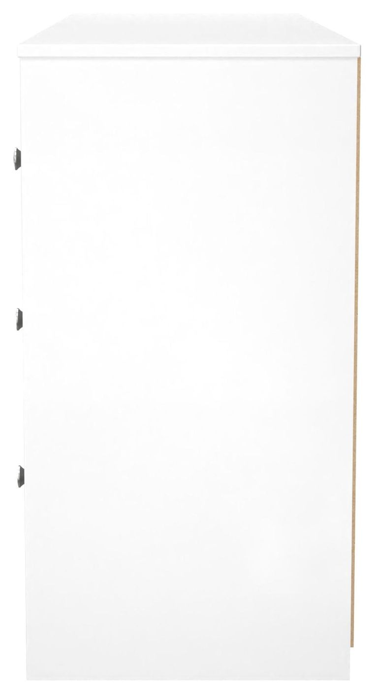 Padstow Grey and White 6 Drawer Double Dressing Table