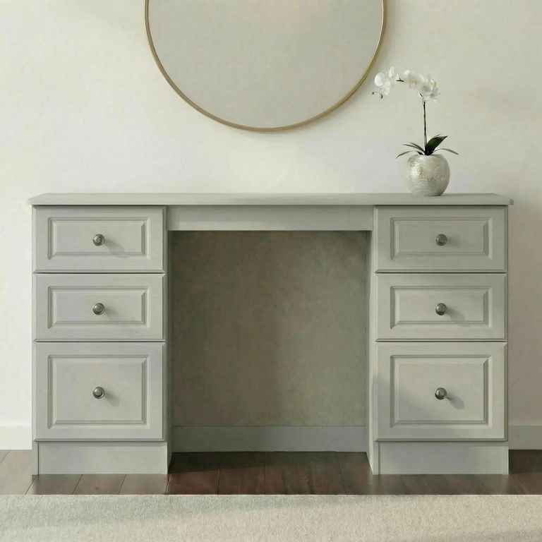 Pembroke Cashmere 6 Drawer Double Dressing Table