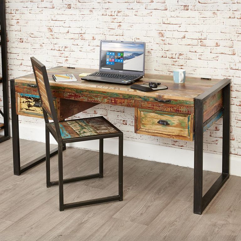 Urban Chic Reclaimed Dressing Table - 2 Drawer