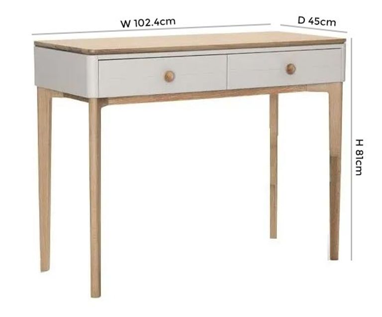 Marlow Dressing Table - Cashmere Oak