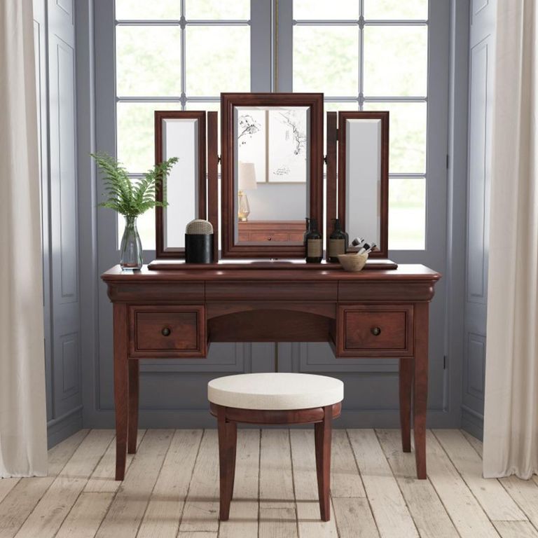 Antoinette Dressing Table Set - Cherrywood