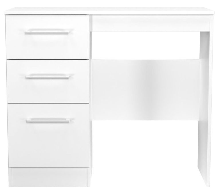 Worcester White 3 Drawer Single Dressing Table