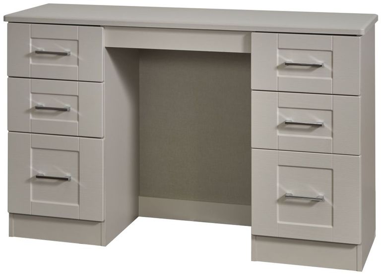 York Cashmere 6 Drawer Double Dressing Table