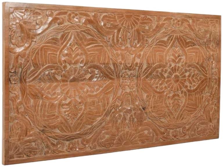 Carved Mango Wood Headboard