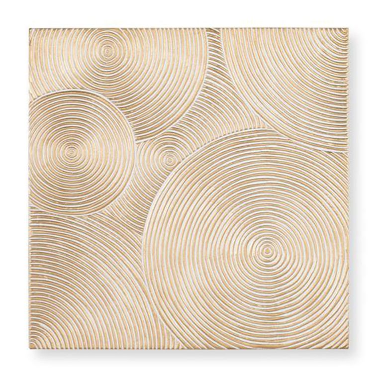 Etulia Decorative Panel - Gold - Square - 90cm