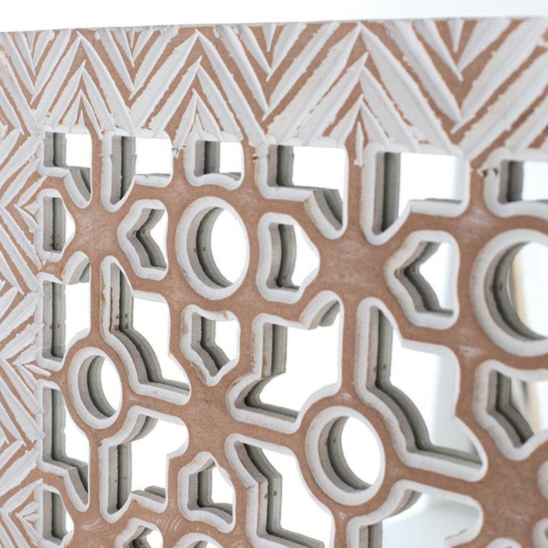 Luminita Decorative Panel - Pickled White - Square - 120cm