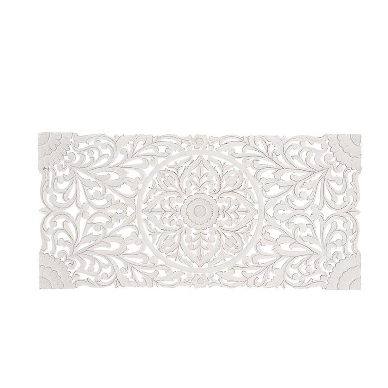 Radoyya Headboard - White Carved Wood - 166cm