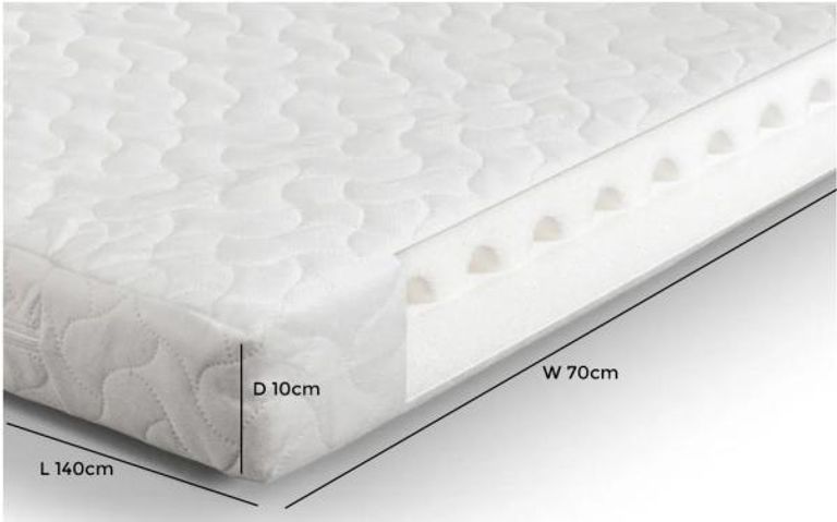 Clearance - Airwave Foam Cotbed Mattress - FSS15176