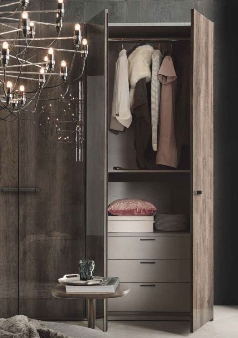 Alf Italia Matera Wood Grain Wardrobe