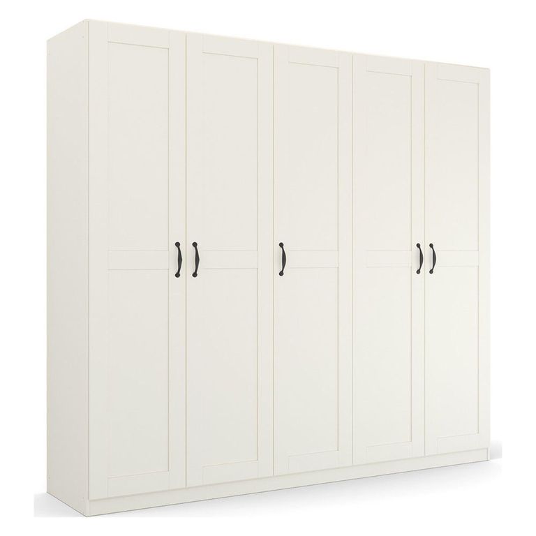 Rauch Cottage 226cm 5 Door Wardrobe - Alpine White