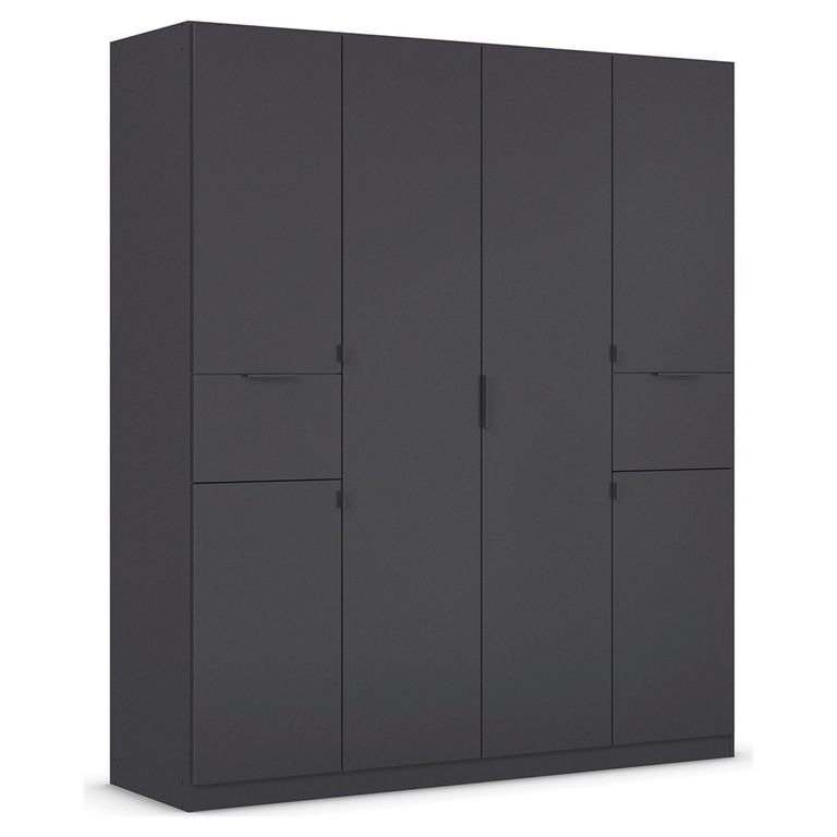 Rauch Ticao 181cm 6 Door Wardrobe - Metallic Dark Grey