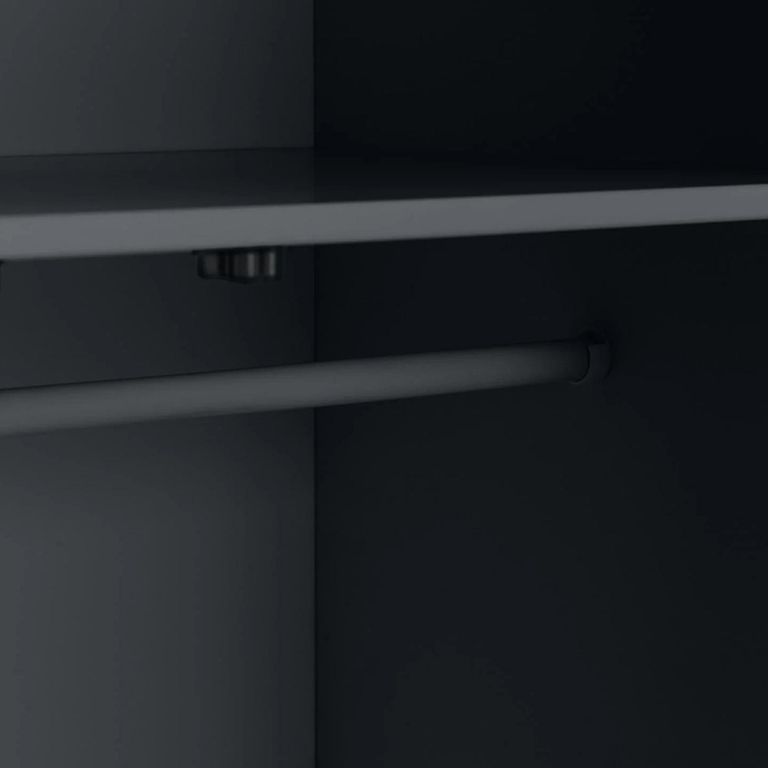 Radley Double Wardrobe - 2 Door - 1 Drawer - Dark Grey