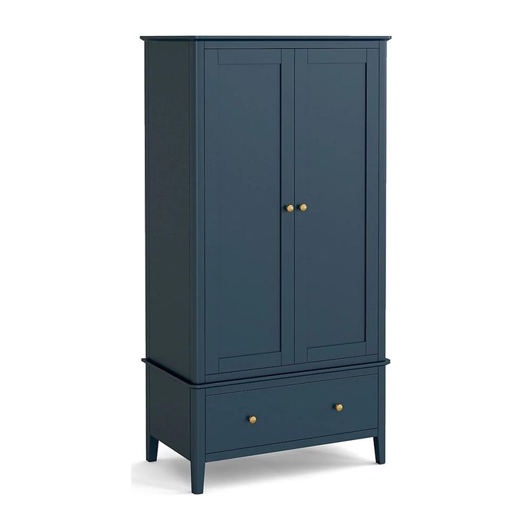 Harrogate Double Wardrobe - 2 Door - 1 Drawer - Blue