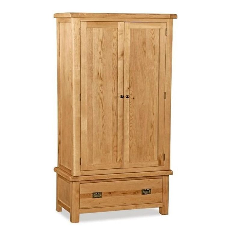 Salisbury Premium Wardrobe - 2 Door - 1 Drawer - Oak
