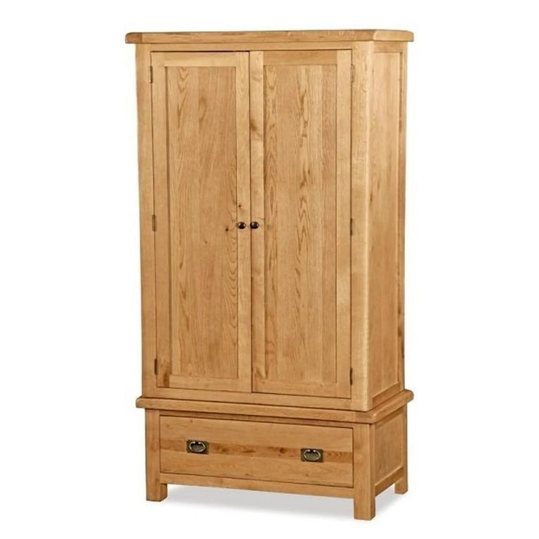 Salisbury Premium Wardrobe - 2 Door - 1 Drawer - Oak
