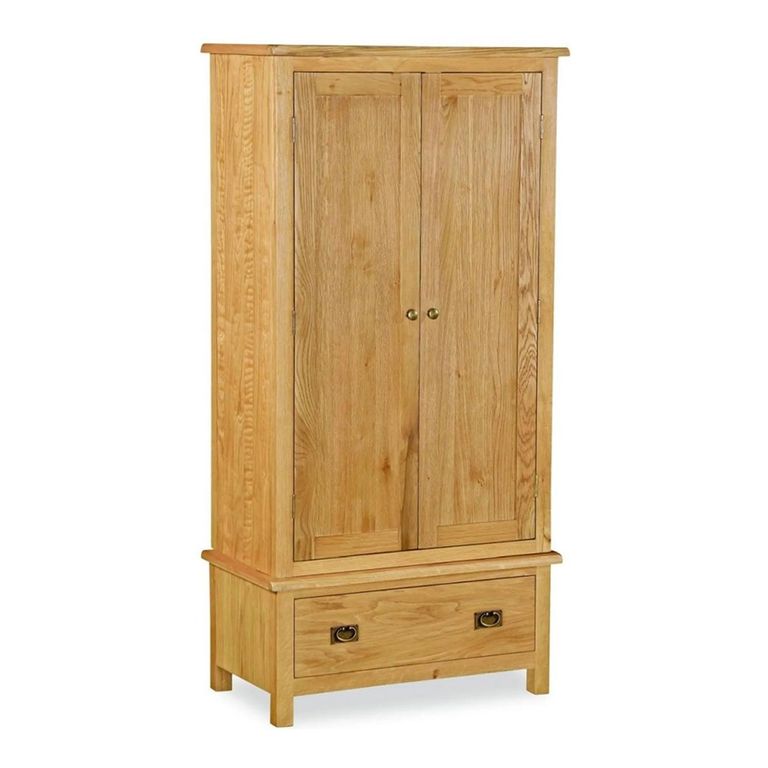 Salisbury Lite Wardrobe - 2 Door - 1 Drawer - Oak