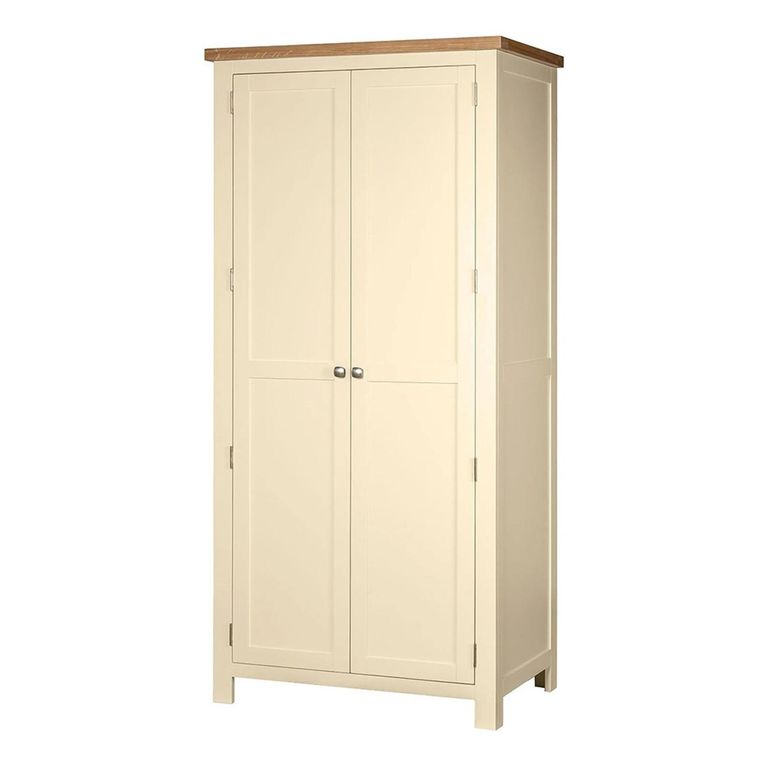 Lundy Wardrobe - 2 Door - Ivory Painted