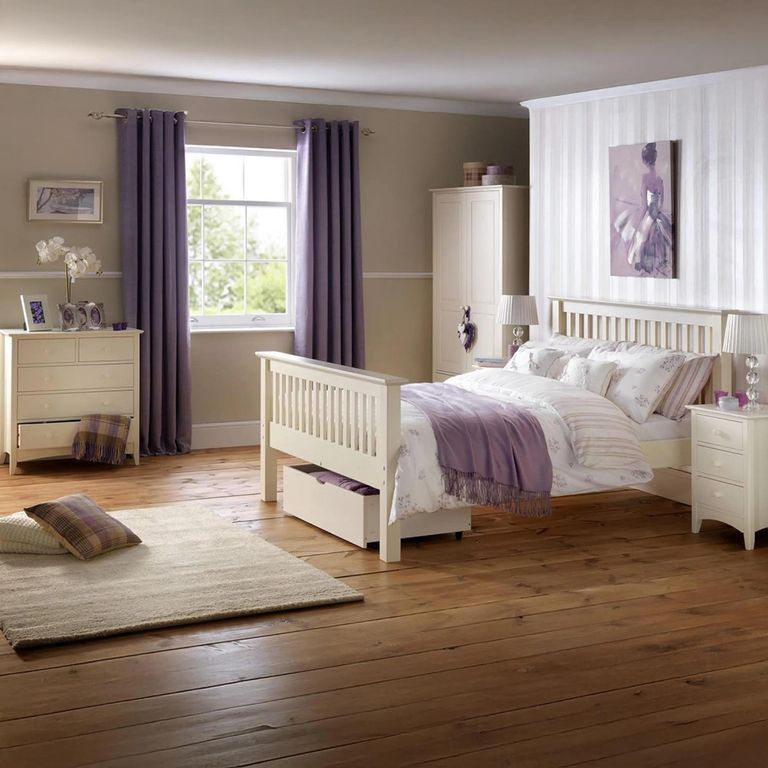 Cameo Double Wardrobe - 2 Door - 3 Drawer - White