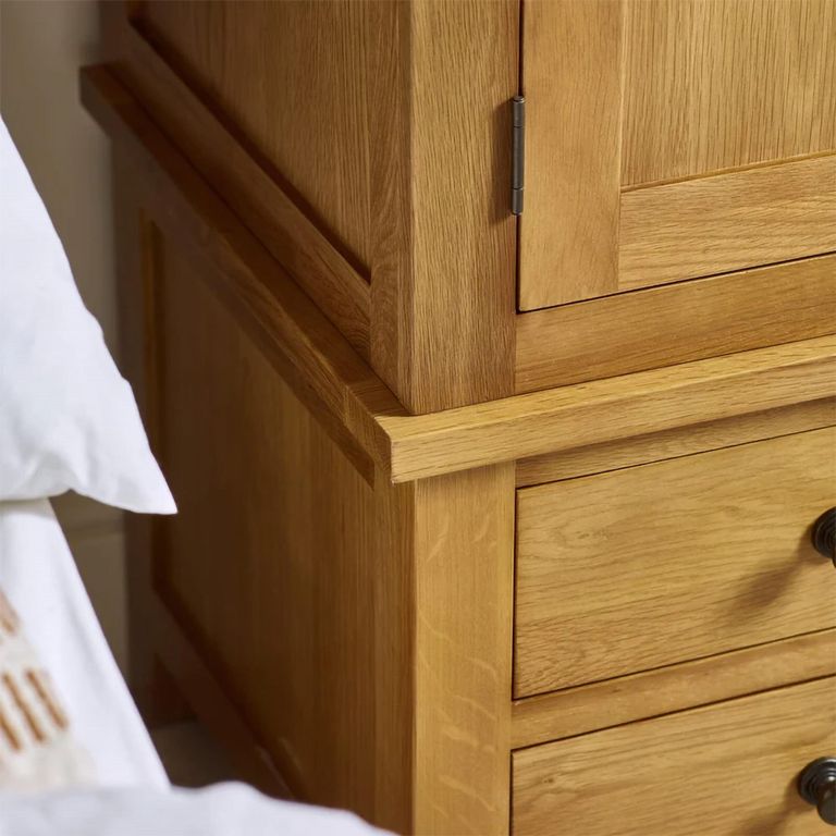 Marlborough Double Wardrobe - 2 Door - 2 Drawer - Oak