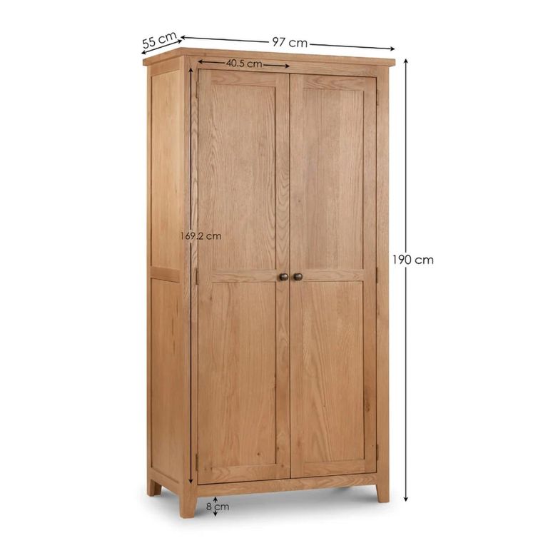 Marlborough Wardrobe - 2 Door - Oak