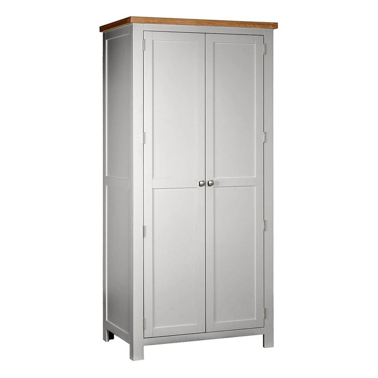 Lundy Wardrobe - 2 Door - Grey Painted