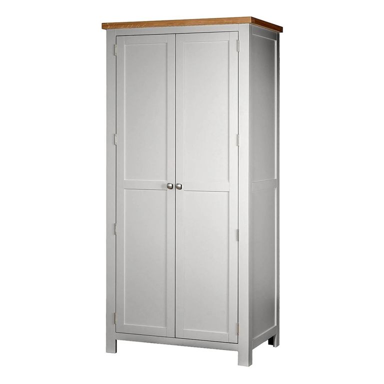 Lundy Wardrobe - 2 Door - Grey Painted