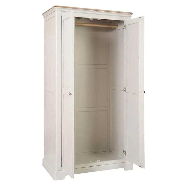 Cromwell Wardrobe - 2 Door - Grey Painted
