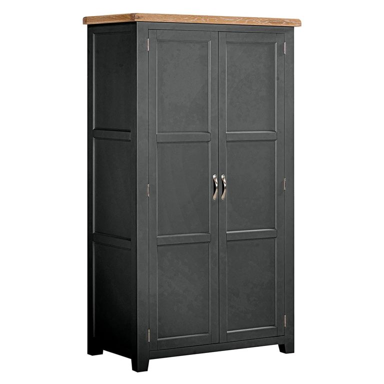 Wilmont Wardrobe - 2 Door - Black Painted