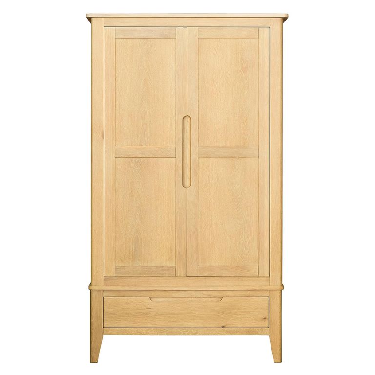 Twyford Wardrobe - 2 Door - 1 Drawer - Oak