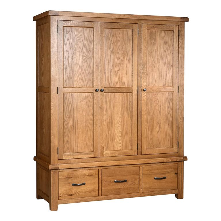 Somer Wardrobe - 3 Door - Oak