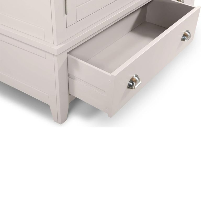 Richmond Double Wardrobe - 2 Door - 1 Drawer - Grey