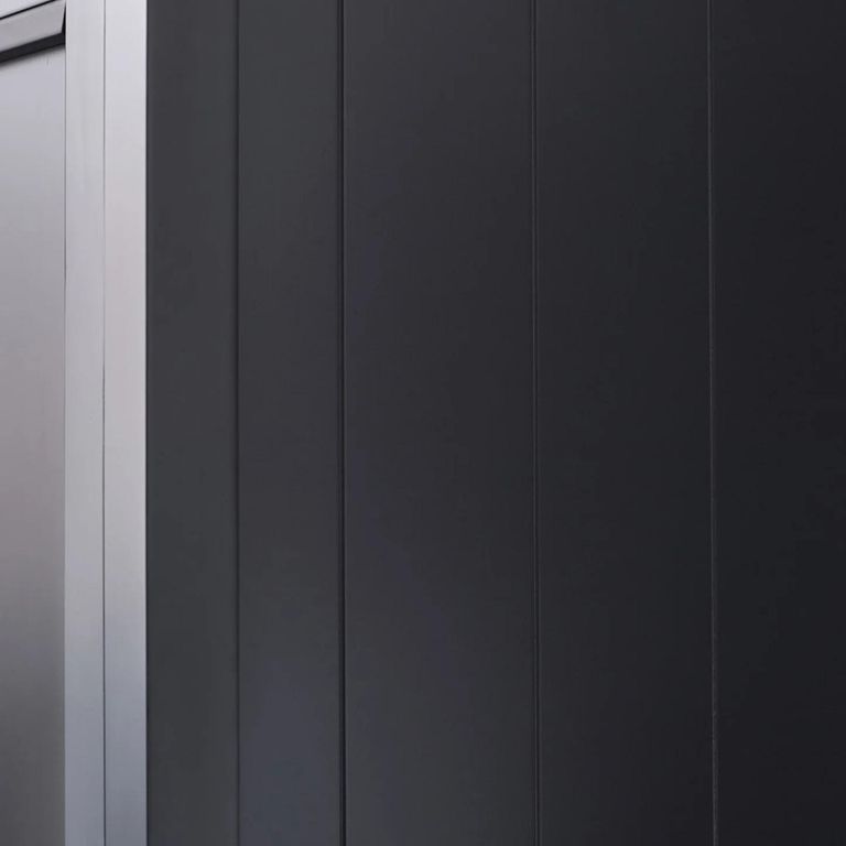 Maine Wardrobe - 3 Door - 2 Drawer - Black