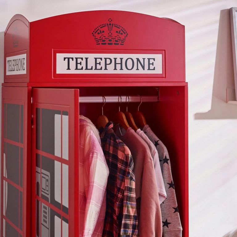 Red Telephone Box Wardrobe
