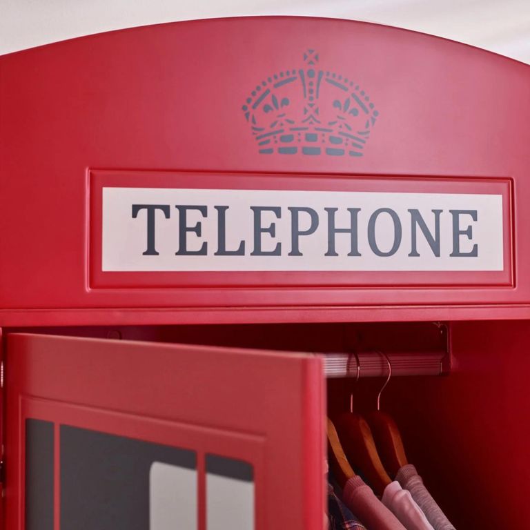 Red Telephone Box Wardrobe