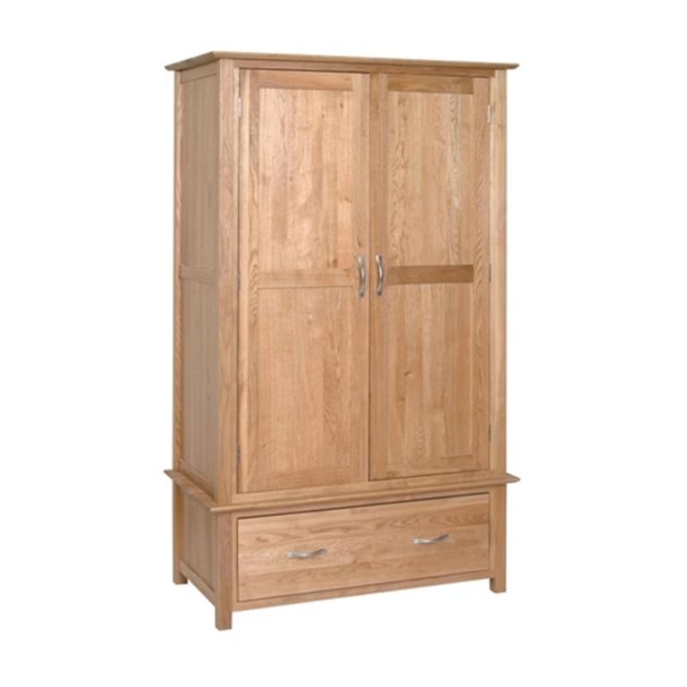 Nimbus Wardrobe - 2 Door - 1 Drawer - Oak
