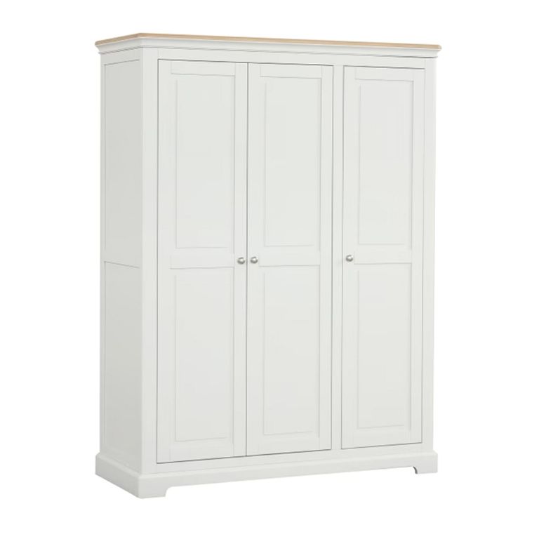 Cromwell Wardrobe - 3 Door - Grey Painted