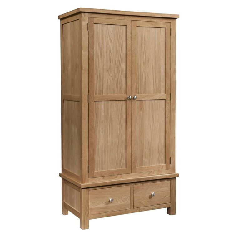 Appleby Wardrobe - 2 Door - 2 Drawer - Oak